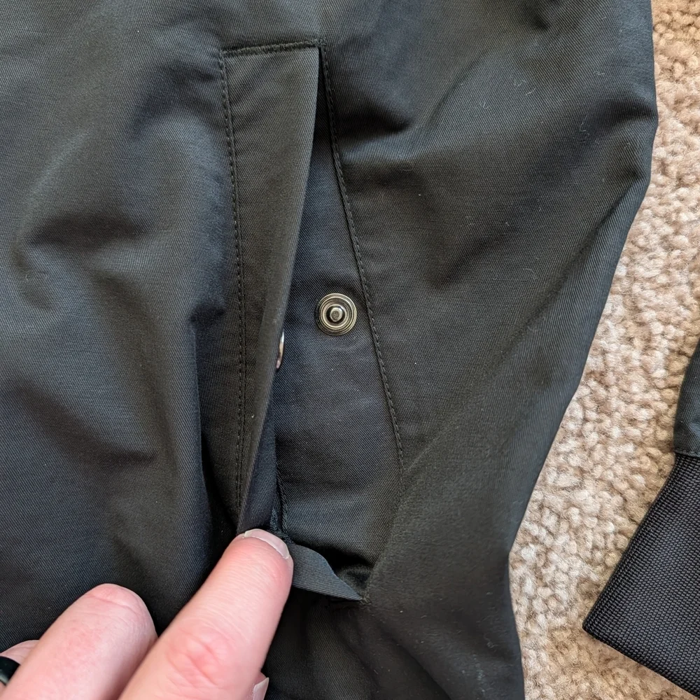 Nike Black Full Zip Up Bomber Jacket Size Medium
